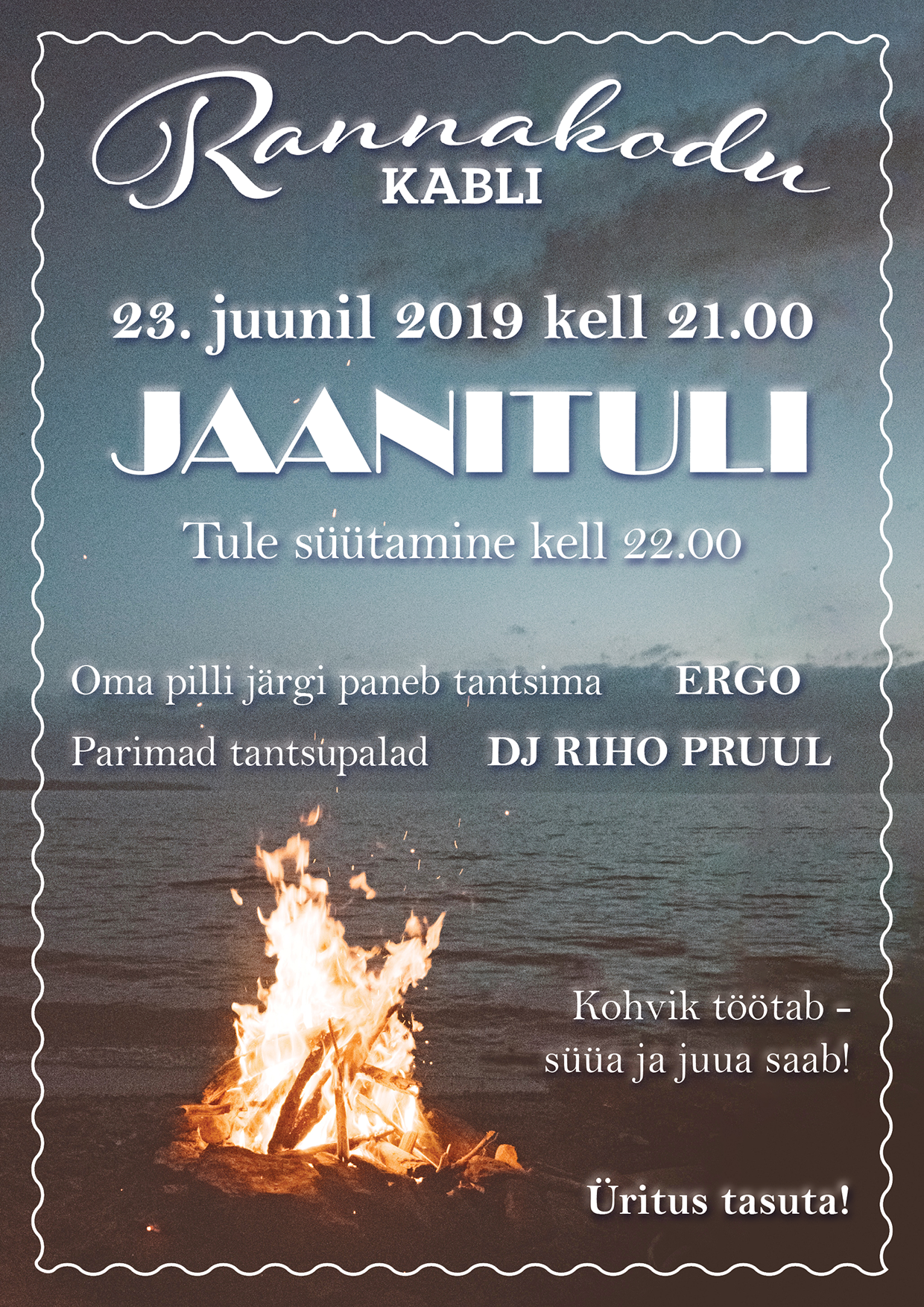 Rannakodu Jaanituli 23. juuni 2019